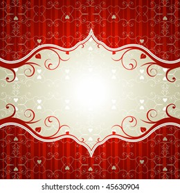 valentine background with hearts