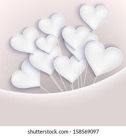 Valentine background with hearts. And also includes EPS 10 vector