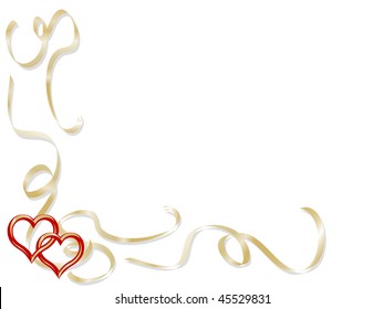 Valentine background with hearts - vector illustration