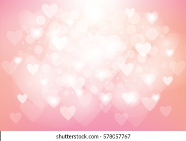 Valentine Background with love hearts