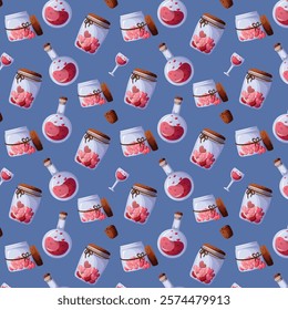 valentine background love poison pattern illustration