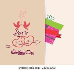 valentine background retro