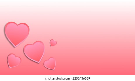 Tema de fondo de San Valentín con icono del corazón