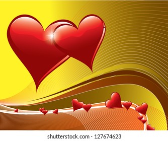 Valentine Background. Vector Illustration.