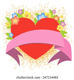 valentine background - vector illustration
