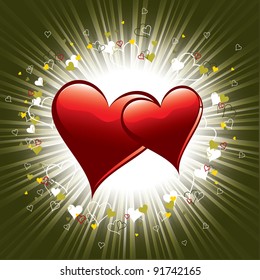 Valentine Background. Vector Illustration. Eps10 Format.