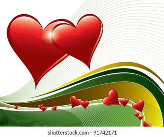 Valentine Background. Vector Illustration. Eps10 Format.