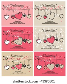 Valentine backgrounds with heart