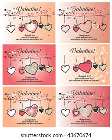 Valentine backgrounds with heart
