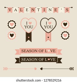 Valentine Badge Element