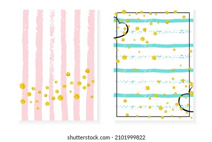 Valentine Banner. Metallic Starburst Set. Turquoise Magic Card. Rose Print. Mint Glittery Particle. Golden Birthday Brochure. Stripe Romantic Textile. Pink Valentine Banner