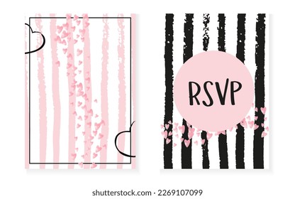 Valentine Banner. Premium Particle. Stripe Carnival Print. Golden Glowing Particles. White Simple Frame. December Stardust Set. Pink Dream Cover. Pink Valentine Banner