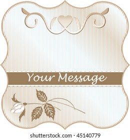 Valentine banner; vector illustration