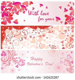 Valentine banners