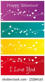 Valentine banners