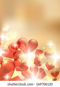 Valentine bokeh light background. EPS10