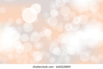 Valentine bokeh lights with soft light background illustration