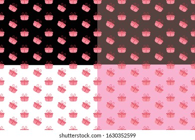 valentine box textile pattern wrapped paper
