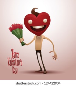 Valentine Boy 05, vector