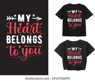 valentine brand t-shirt design for your business