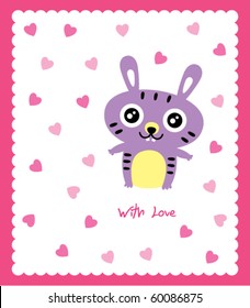 valentine bunny doodle