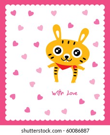valentine bunny doodle
