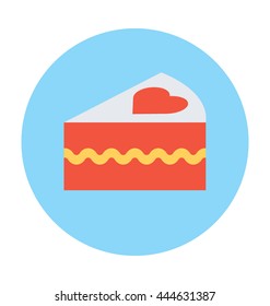 Valentine Cake Vector Icon