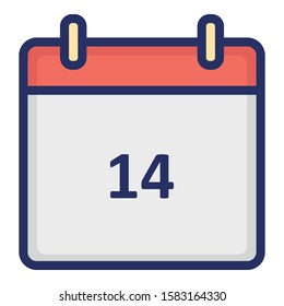 
Valentine calendar, dating Isolated Vector Icon which can be easily modified or edited

