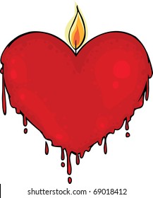 Valentine candle