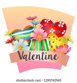 valentine with candy heart theme