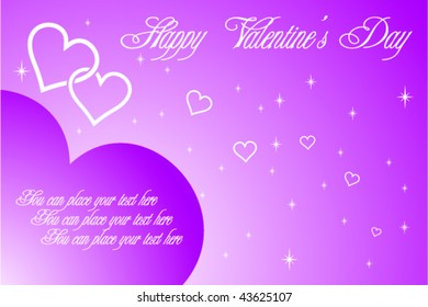 Valentine Card 6 Vector. Also available in raster.