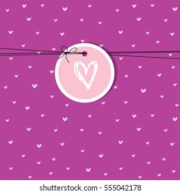 Tarjeta de San Valentín con espacio de copia
