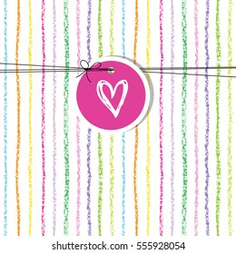 Valentine card with copy space