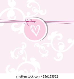 Valentine card with copy space