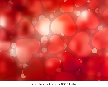 Valentine card with copy space. EPS 8 vector file included