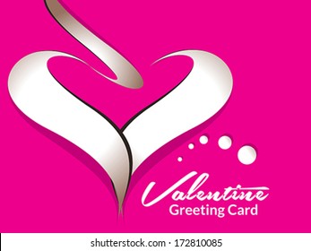 Valentine Card Design Vector illustration 