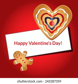 Valentine card. Elements for cards, gifts, crafts, invitation. Vector illustration