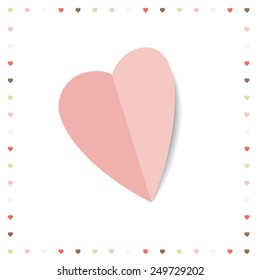 Valentine card with heart