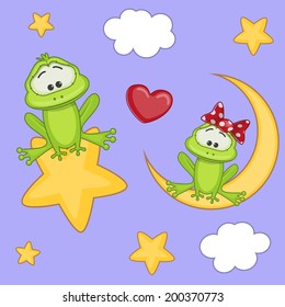 Valentine card with Lovers Cats