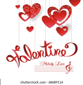 Valentine Card Melody My Heart