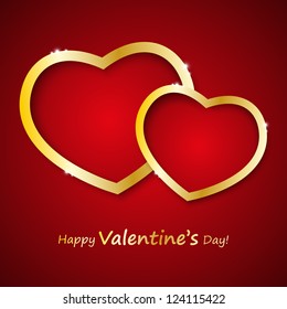 Valentine card with place for text