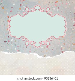 Valentine card with placeholder. And also includes EPS 8 vector