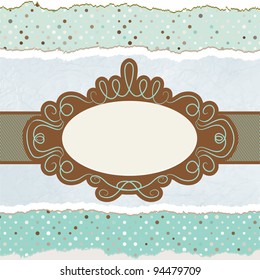 Valentine card with placeholder. And also includes EPS 8 vector