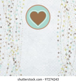 Valentine card with placeholder. And also includes EPS 8 vector