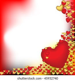 valentine card red