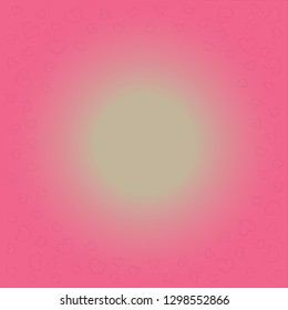 Valentine card with red hearts