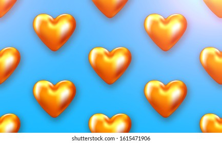 Valentine card. Romantic day background love poster to promotion. Sale banner with hearts and gifts. Special offer to romantic day.