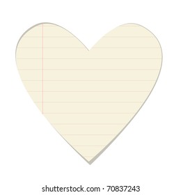 Valentine card from sheet of paper for your design