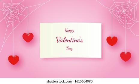 Valentine Card Template for insert your idea text.