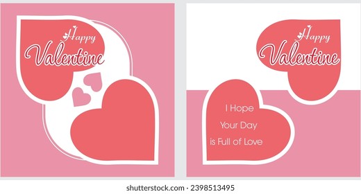 Valentine Card template, Love Card 